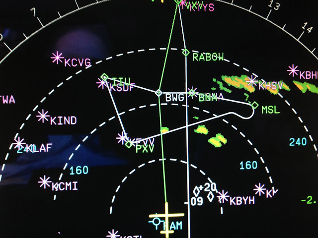 USAirways Airbus Nav Display ND  CapnAux airline aviation