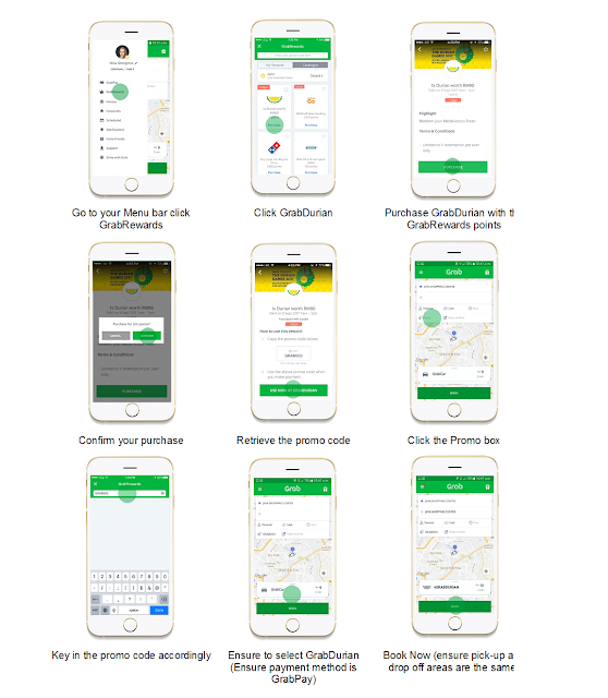 Grab - 1 GrabRewards Point for D24 Durians 