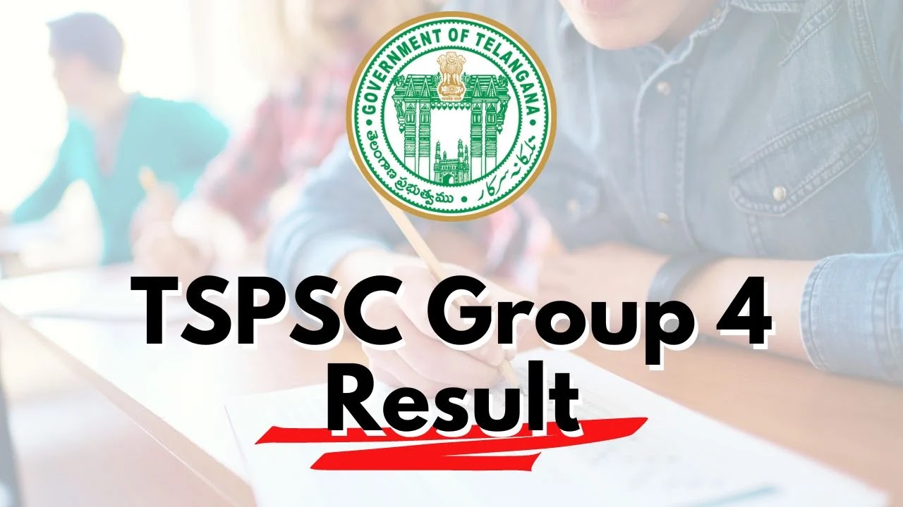 TSPSC Telangana Group IV Results 2024