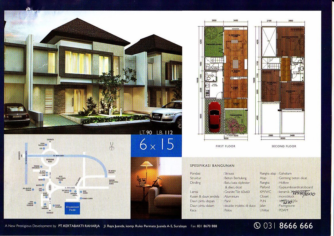 Desain Rumah Minimalis 2 Lantai 6 X 15 - Gambar Foto 