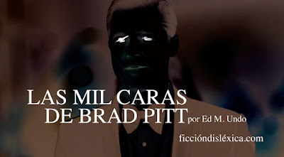 imagen invertida del actor Brad Pitt