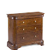Rich Brown Chest of 3 Drawers
