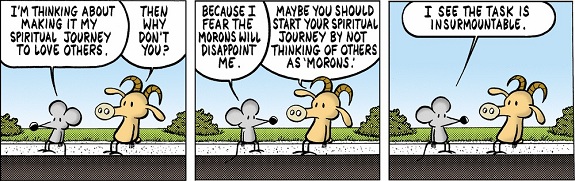 Stephan Pastis: Pearls Before Swine.