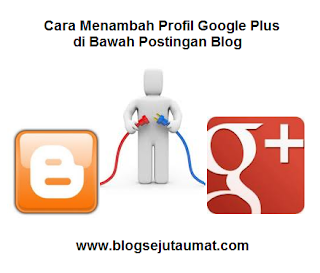 Cara Menambah Profil Google Plus di Bawah Postingan Blog