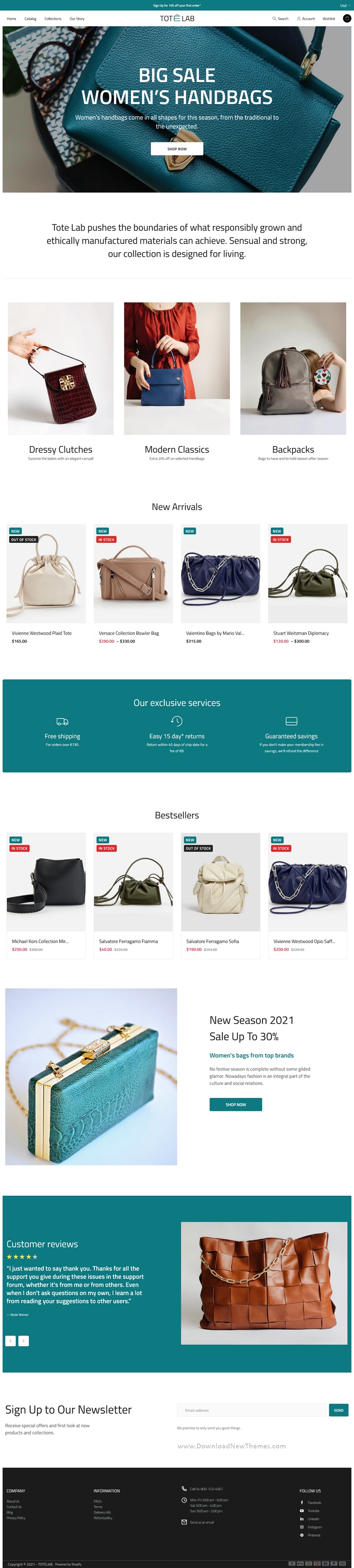 Fashion Bags Store Shopify Theme