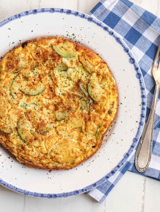 Tortilla de patata con calabacín