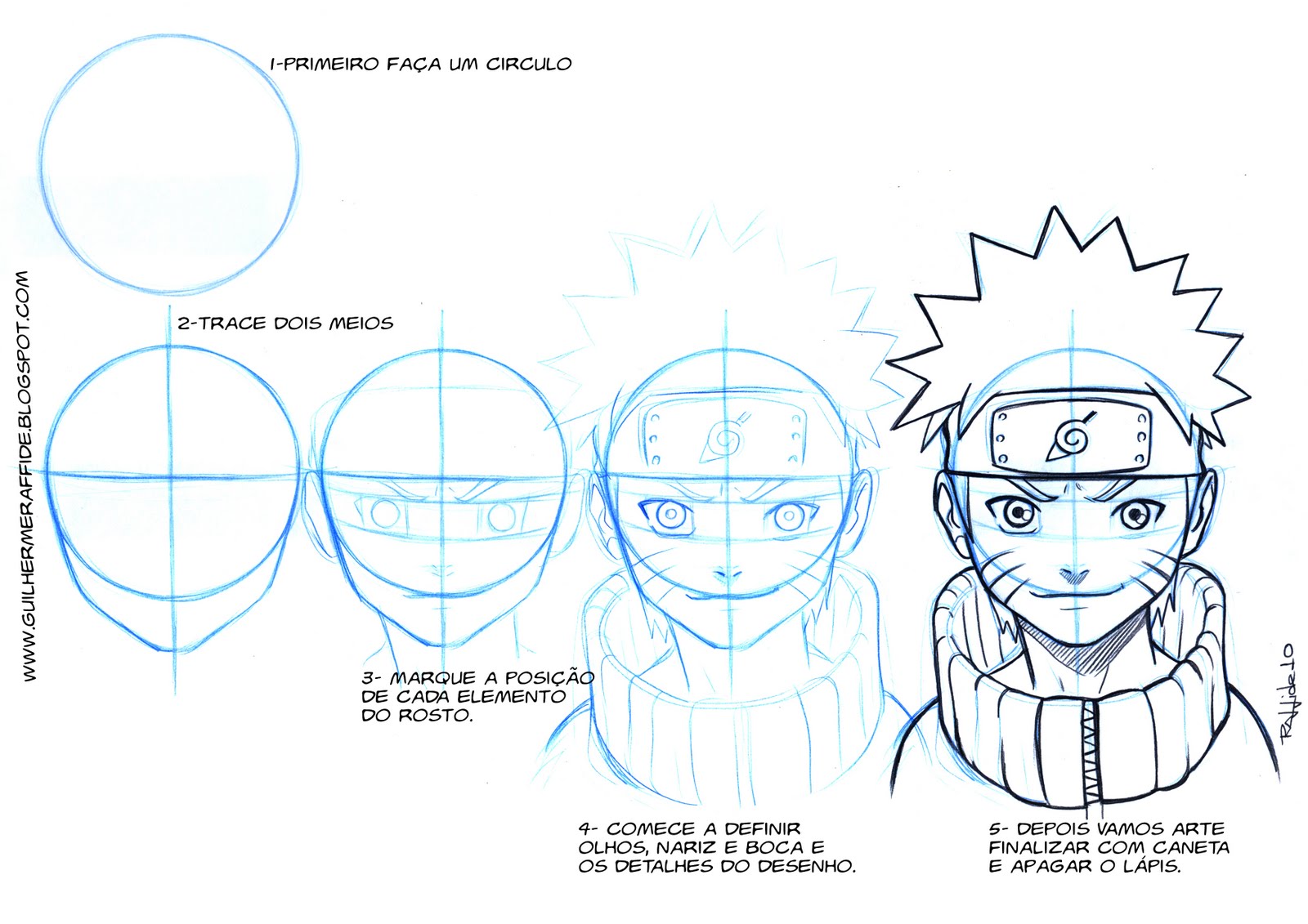 Como desenhar o Sasuke – Naruto | Desenheiros