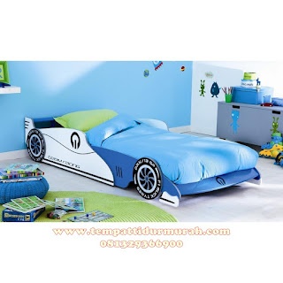 tempat tidur anak karakter mobil sport