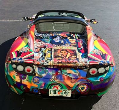 Psychedelic Custom Car