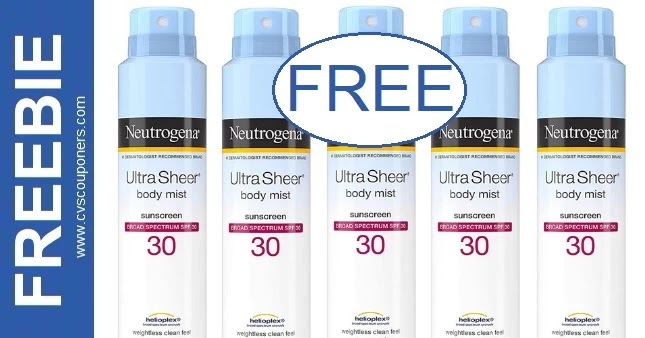 FREE Neutrogena Sunscreen CVS Deals