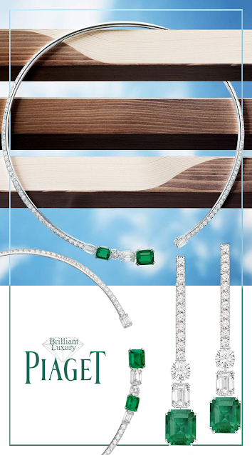 ♦Piaget Wings Of Light emerald diamond necklace #piaget #jewelry #brilliantluxury