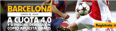 betfair Barcelona gana Ajax cuota 4 champions 21 octubre