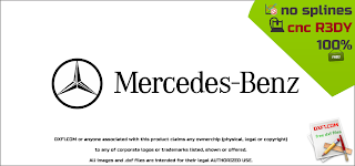 MERCEDES BENZ logo .dxf +vector cnc ready. Free download
