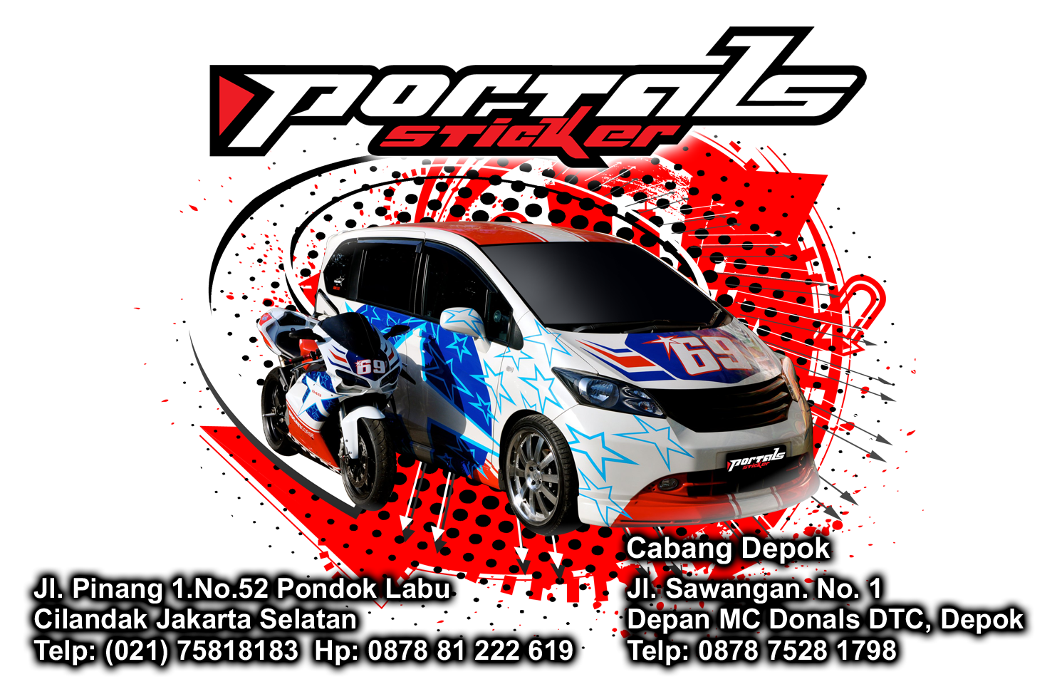 42 Foto Cutting Sticker Di Margonda Depok Terlengkap Mobilio Oto