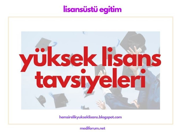 hemşirelik yüksek lisans