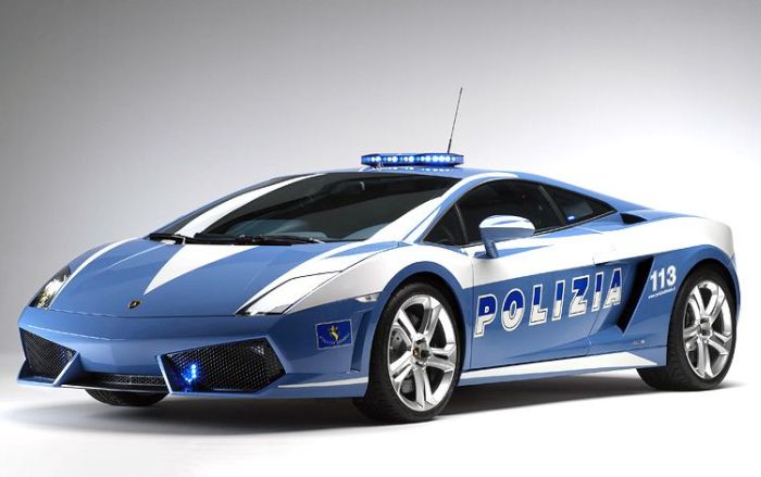 Lamborghini Gallardo Italian Police Car Crashed