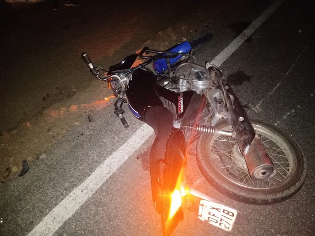 Acidente entre ciclista e motociclista deixa vítima fatal em Arara