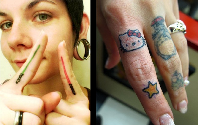 Cute Finger Tattoo Designs