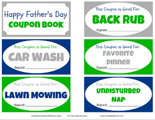 Free Printable Father's Day Coupons