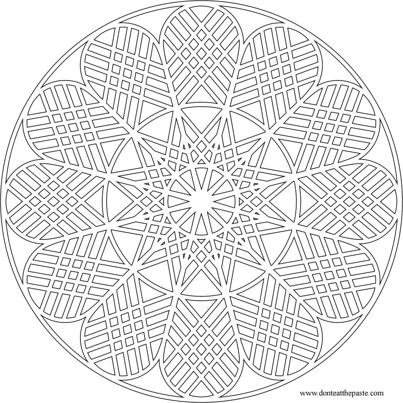 Download Don't Eat the Paste: Geometric Mandala