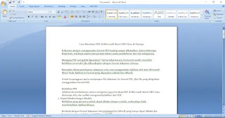 Membuat PDF di Microsoft Word 2007