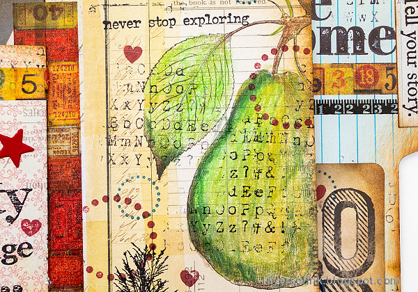 Layers of ink - Back to school mini-book tutorial by Anna-Karin Evaldsson.