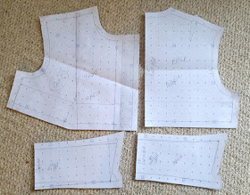 Creating a collar pattern and using front and back blocks.