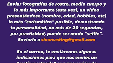 CASTING EL SALVADOR: Se busca ACTOR de 25 a 30 años carismático para proyecto audiovisual 2022