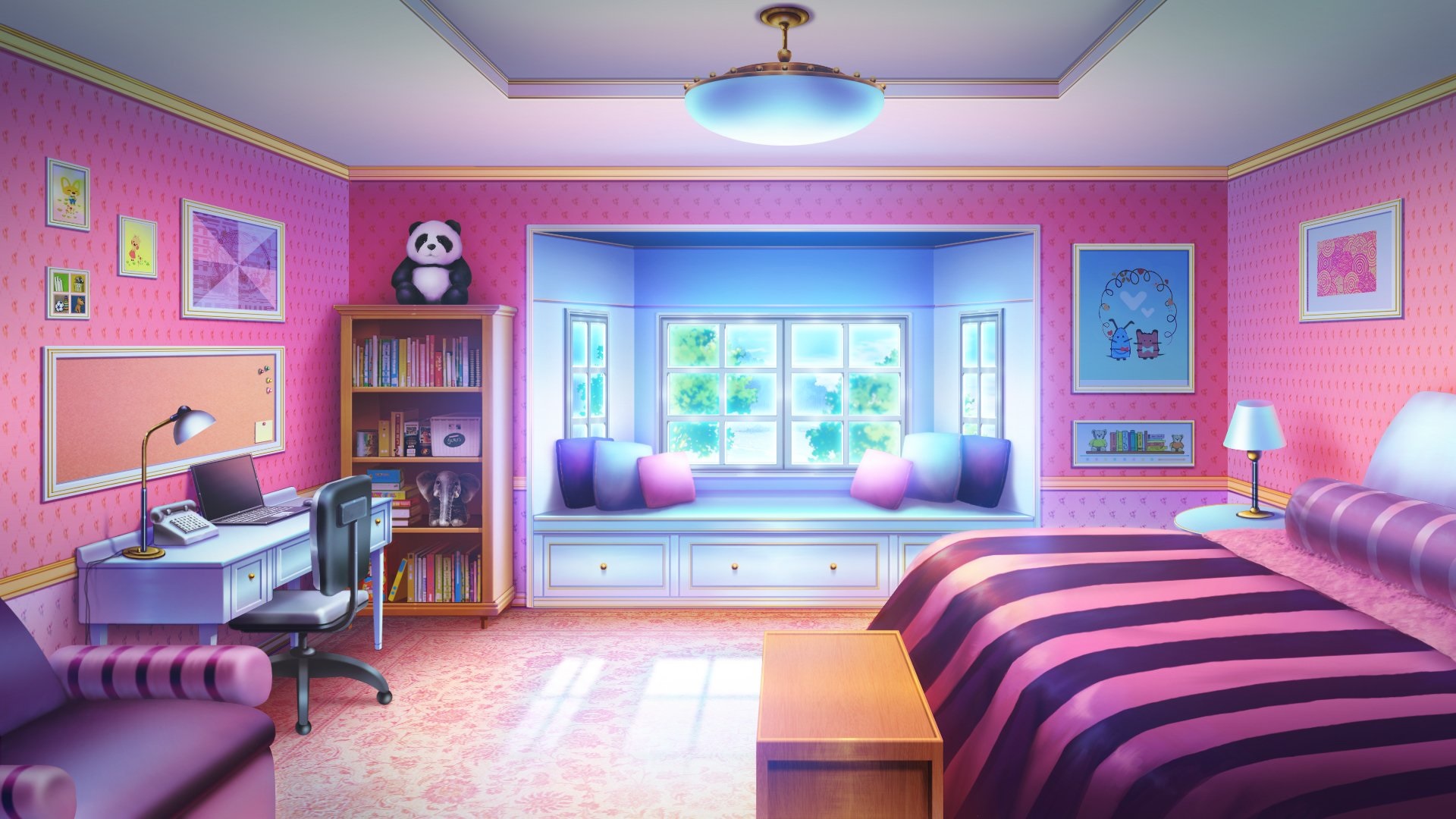 anime girl bedroom