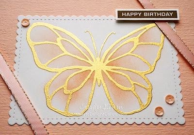 Heart's Delight Cards, Beautiful Day, Butterfly, Birthday Card, 2019-2020 Annual Catalog, Stampin' Up!, Emboss resist