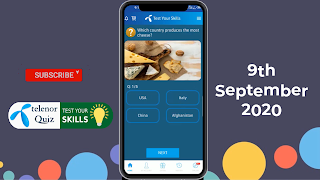 My Telenor Quiz 06-09-2020