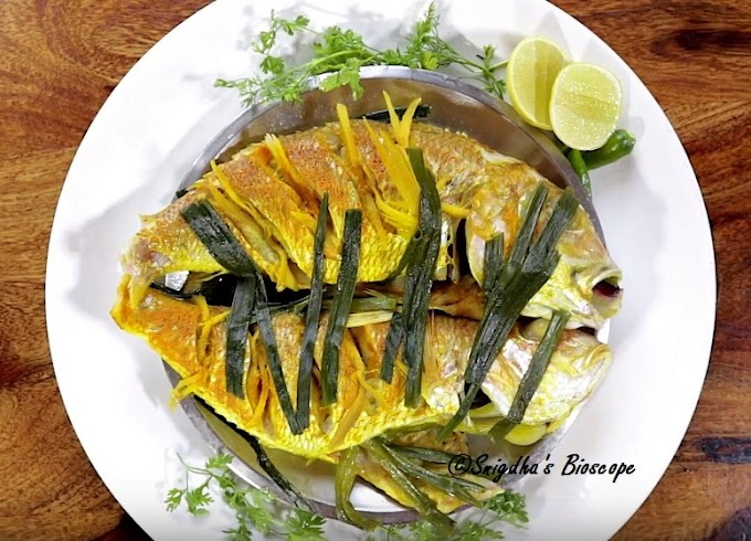 Northeast Indian style Steamed Fish with Ginger and Spring Onion