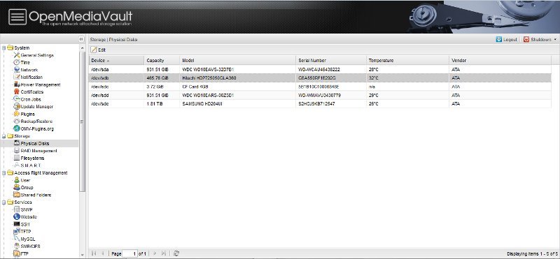 OpenMediaVault(OMV) NAS 스토리지