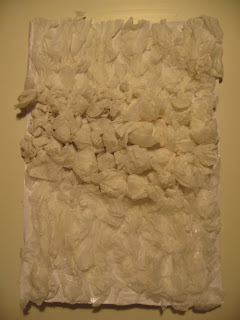 Scrunched up tissue paper