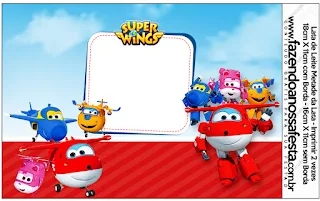 Super Wings: Etiquetas para Candy Bar para Imprimir Gratis. 