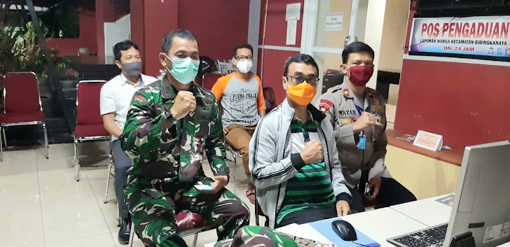 Inilah Langkah Antisipasi Penularan Virus Covid 19, Camat Biringkanya, Dengan Membangun Posko Dibatas Kota, Memeriksa Suhu Tubuh Pengendara Diharuskan Memakai Masker