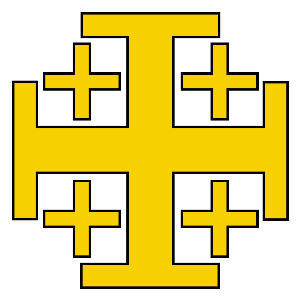 Cruz do Reino Latino de Jerusalém.