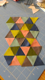 Make Modern mini mini triangle quilt