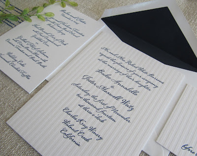 Letterpress Ironworks has matching Reply Cards Menu Cards Table Cards 