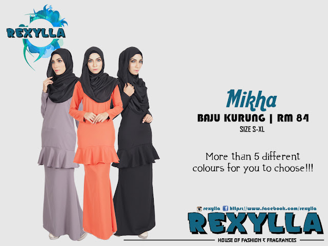 rexylla, baju kurung, mikha collection