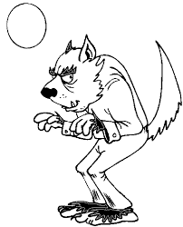 Halloween Werewolves Coloring Pages