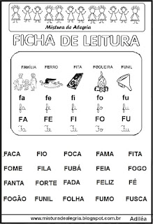 Ficha leitura ensino fundamental