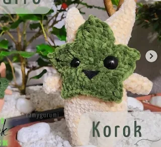 PATRON GRATIS KOROK | LEGEND OF ZELDA AMIGURUMI 62473