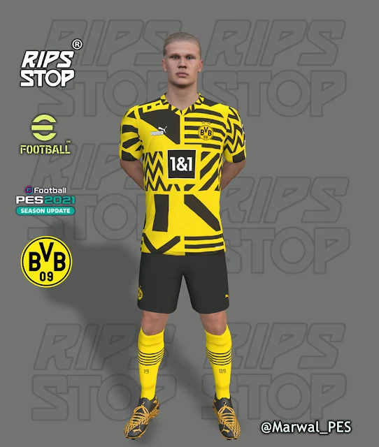 Borussia Dortmund 2022-23 Pre-Match Kits For eFootball PES 2021