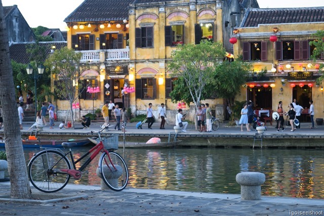 Hoi An ancient town and Thu Bon river side area 