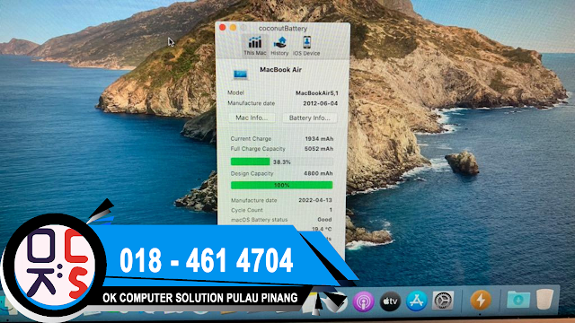 SOLVED: KEDAI REPAIR MACOOK JELUTONG | MACBOOK AIR A1465 | BATTERY NOT DETECT PROBLEM | NEW BATTERY REPLACEMENT