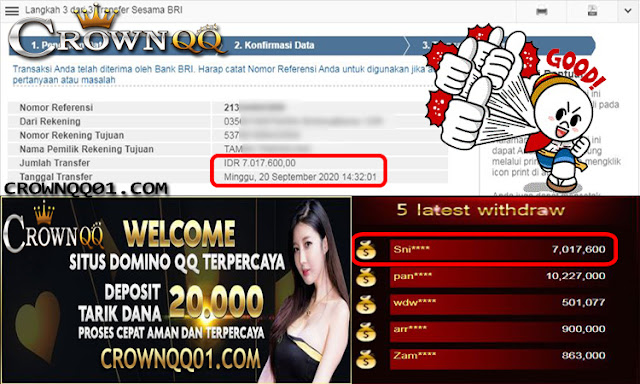 CrownQQ Agen DominoQQ BandarQ dan Domino99 Online Terbesar