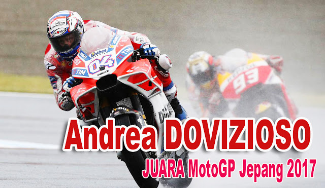 Hasil MotoGP Jepang 2017, Dovizioso JUARA