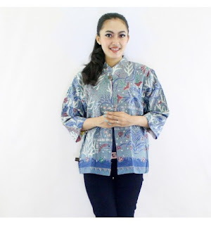 Model Baju Batik Kombinasi Bolero