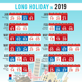 2019 Long Holiday Malaysia Cuti Panjang